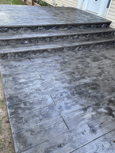 stamped concrete patio
