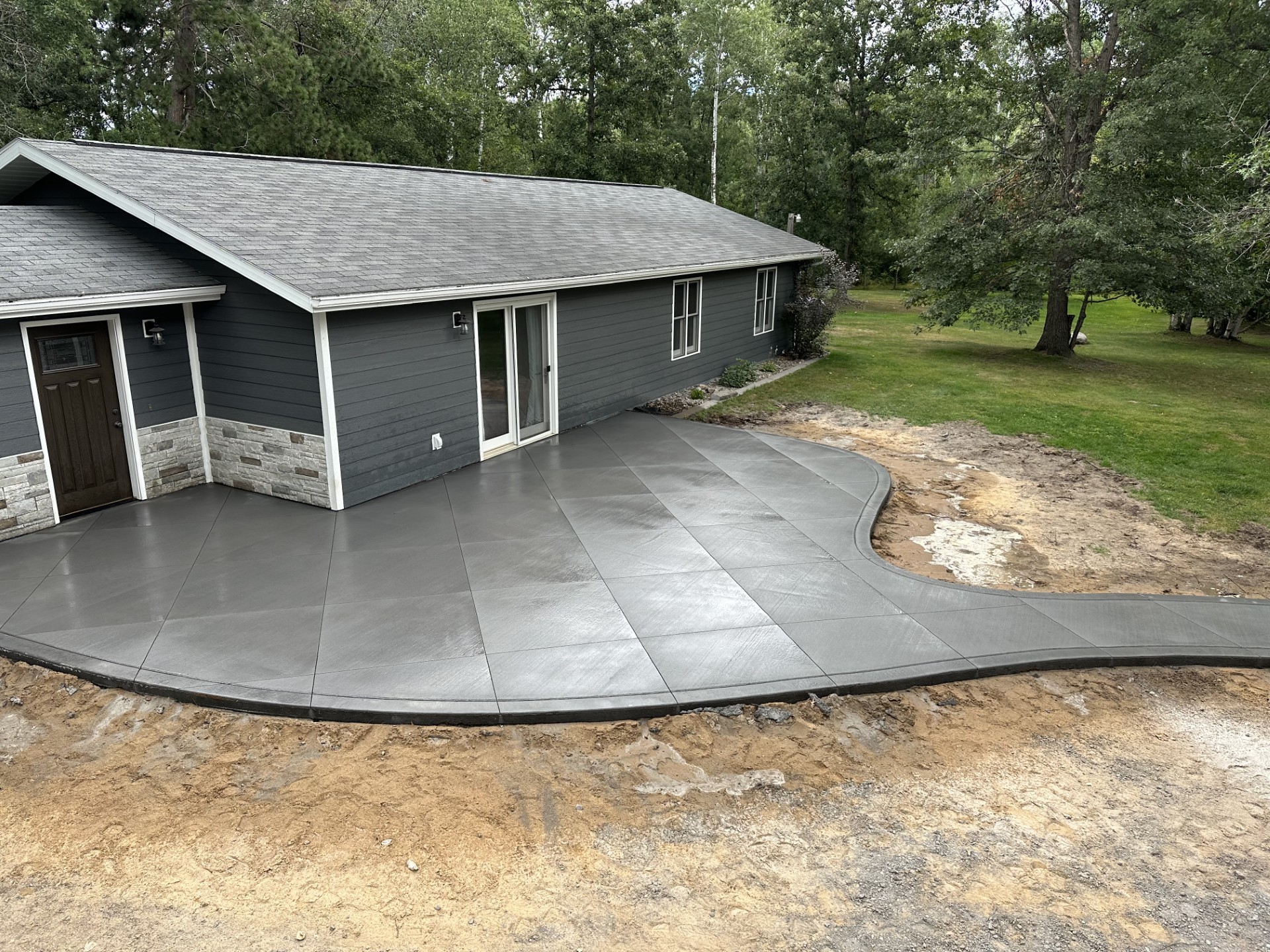 concrete patio